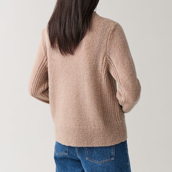 COS Beige Wool-Alpaca Knitted Sweater - Picture 5 of 6